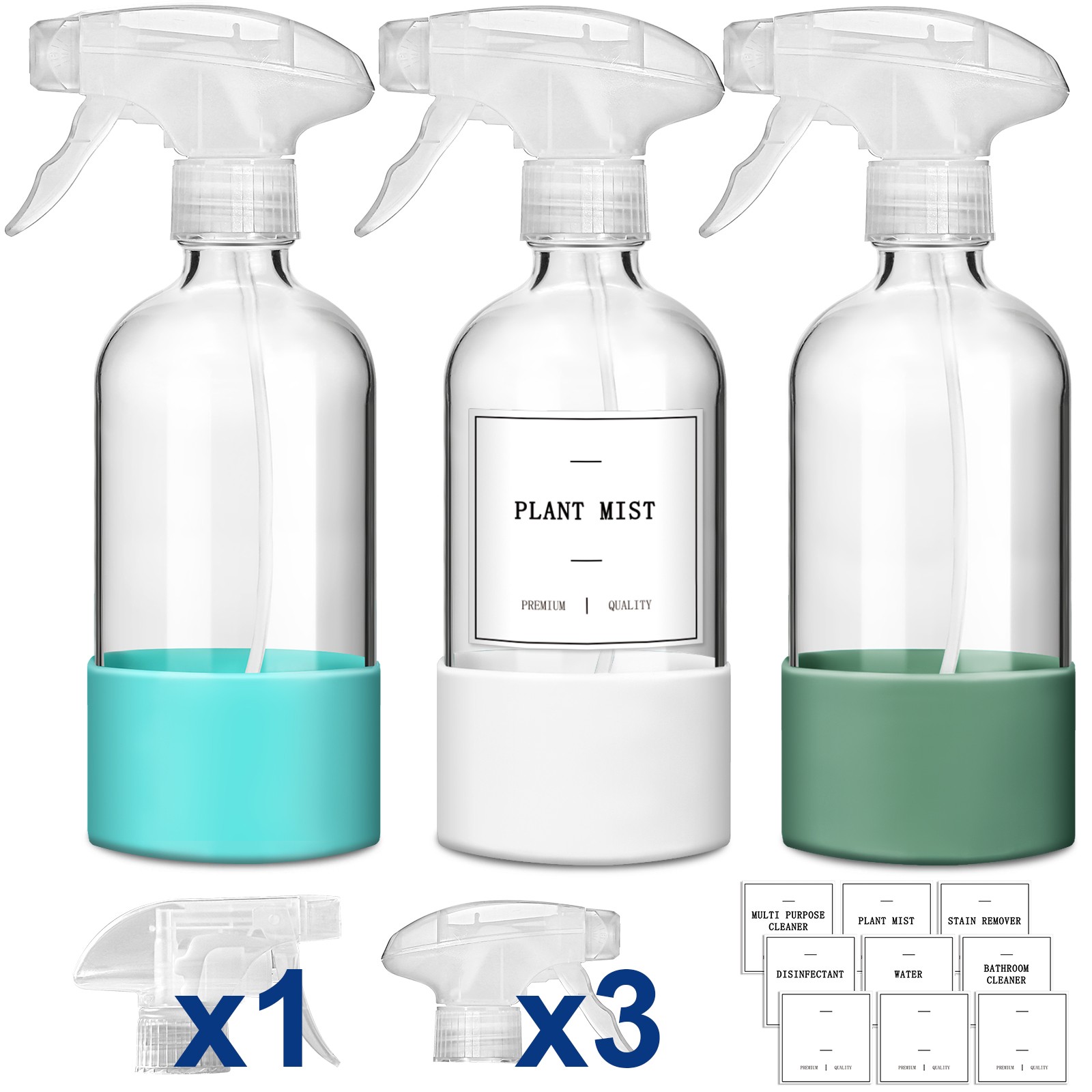 GMISUN Glass Spray Bottles for Cleaning,