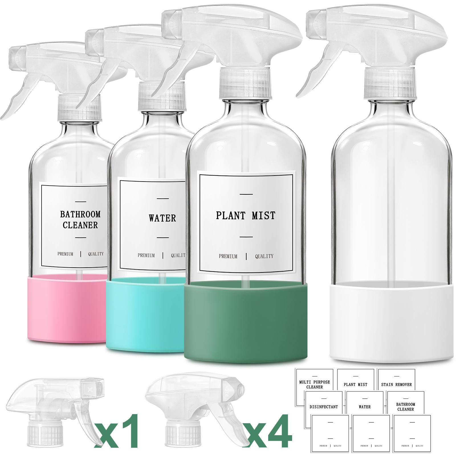 GMISUN Glass Spray Bottles for Cleaning,